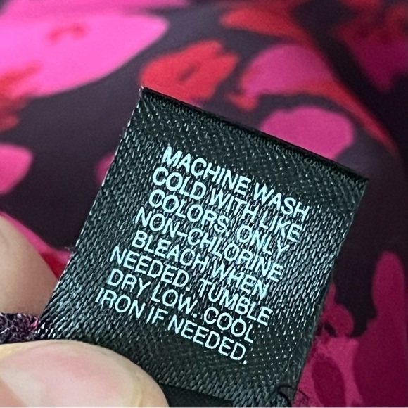 Vtg Y2K Express Sheer Floral Ruffle Top M Dark Romantic Goth Fairy Coquette - Picture 8 of 11